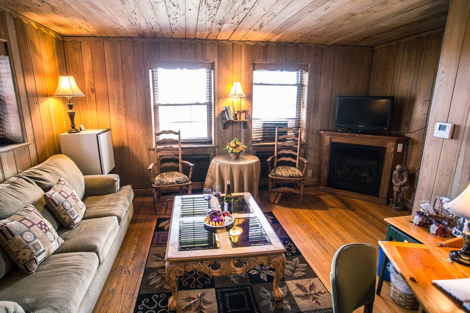 interior view of the beautiful turret suite