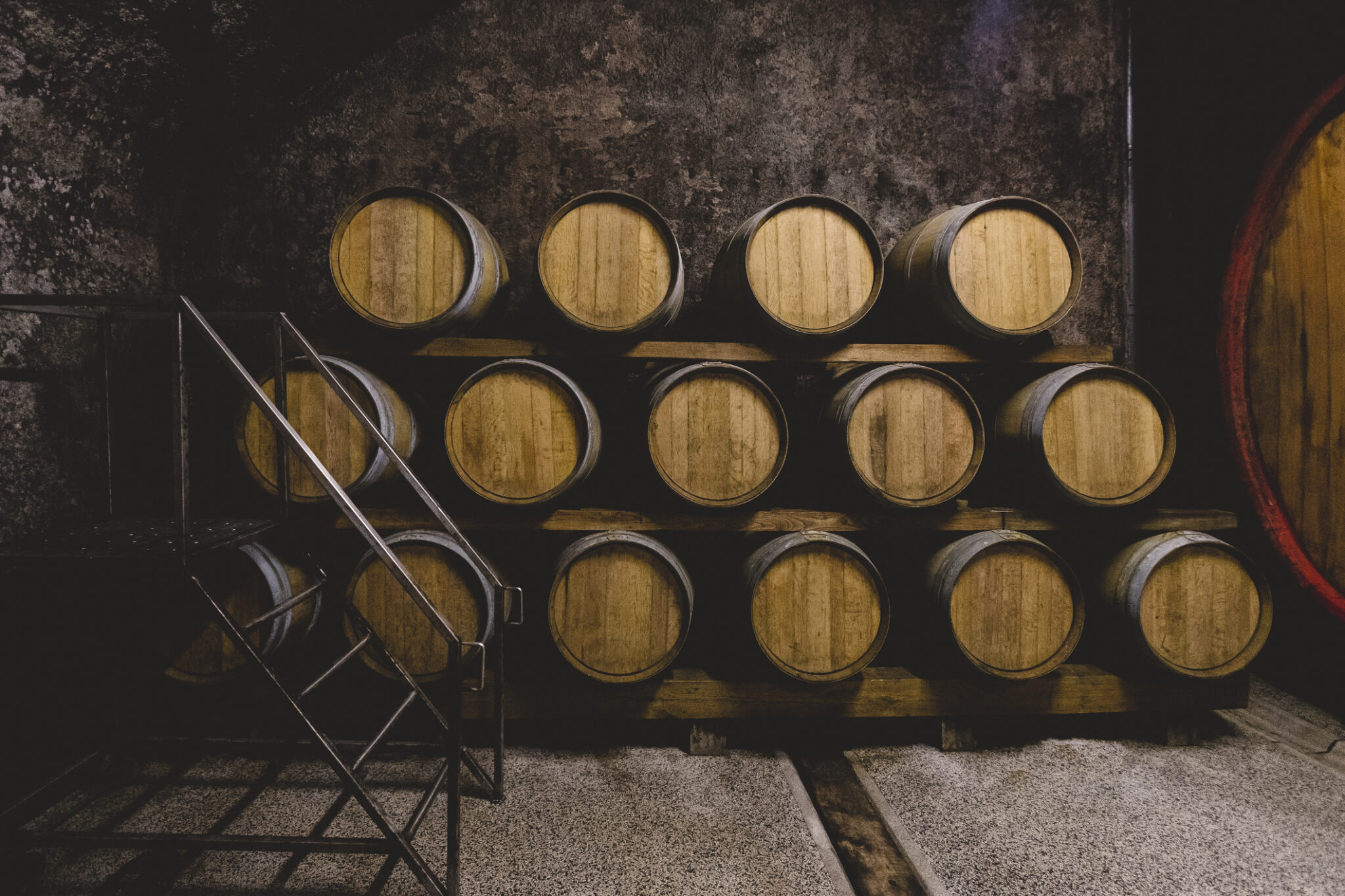 wine barrels