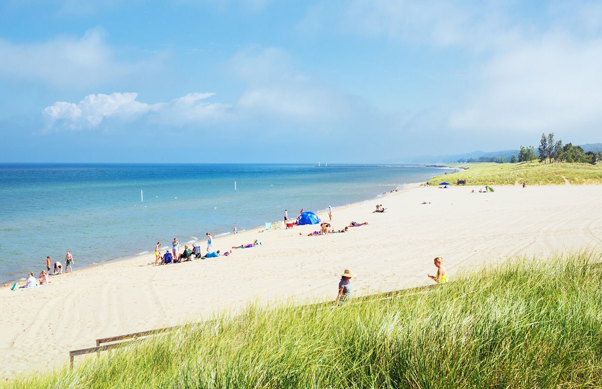 Oval Beach in Saugatuck, MI