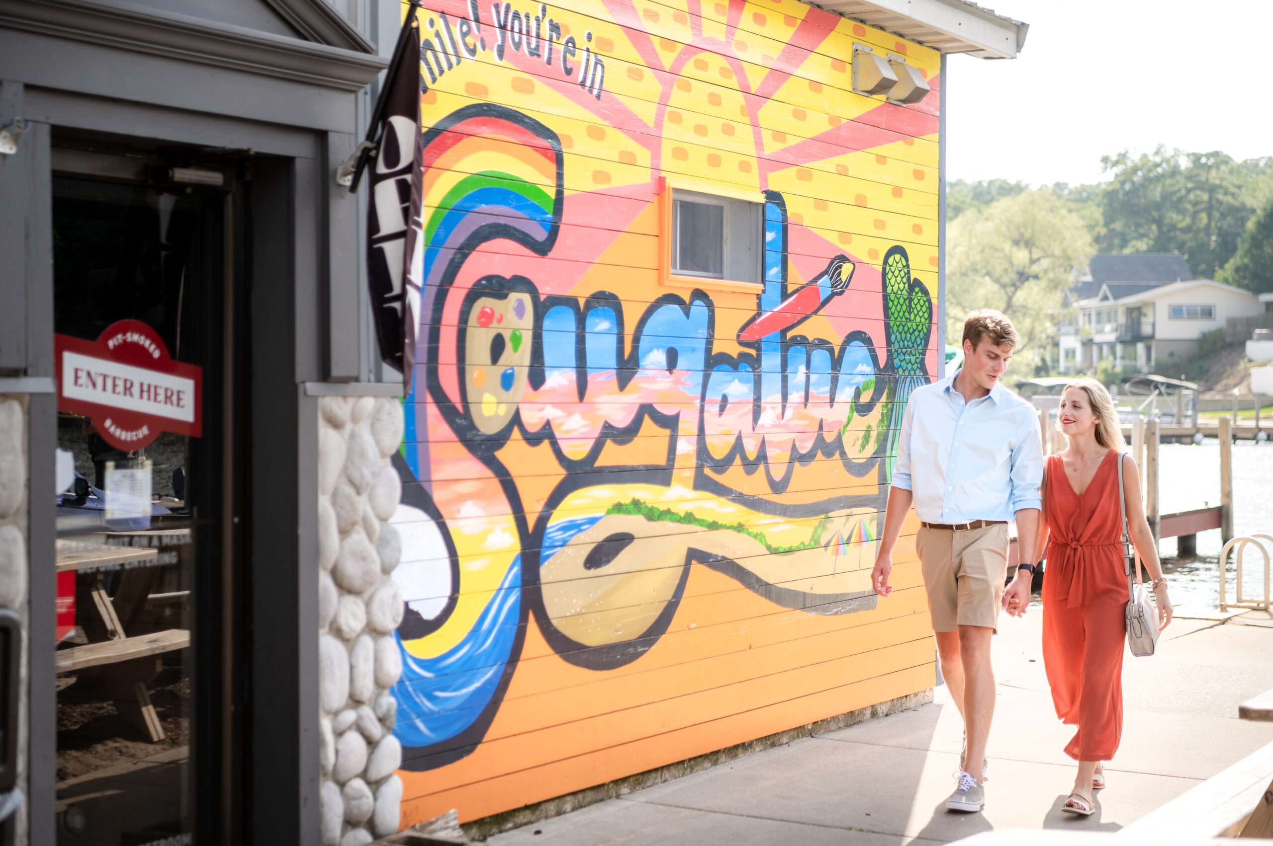 Artist wall of Saugatuck