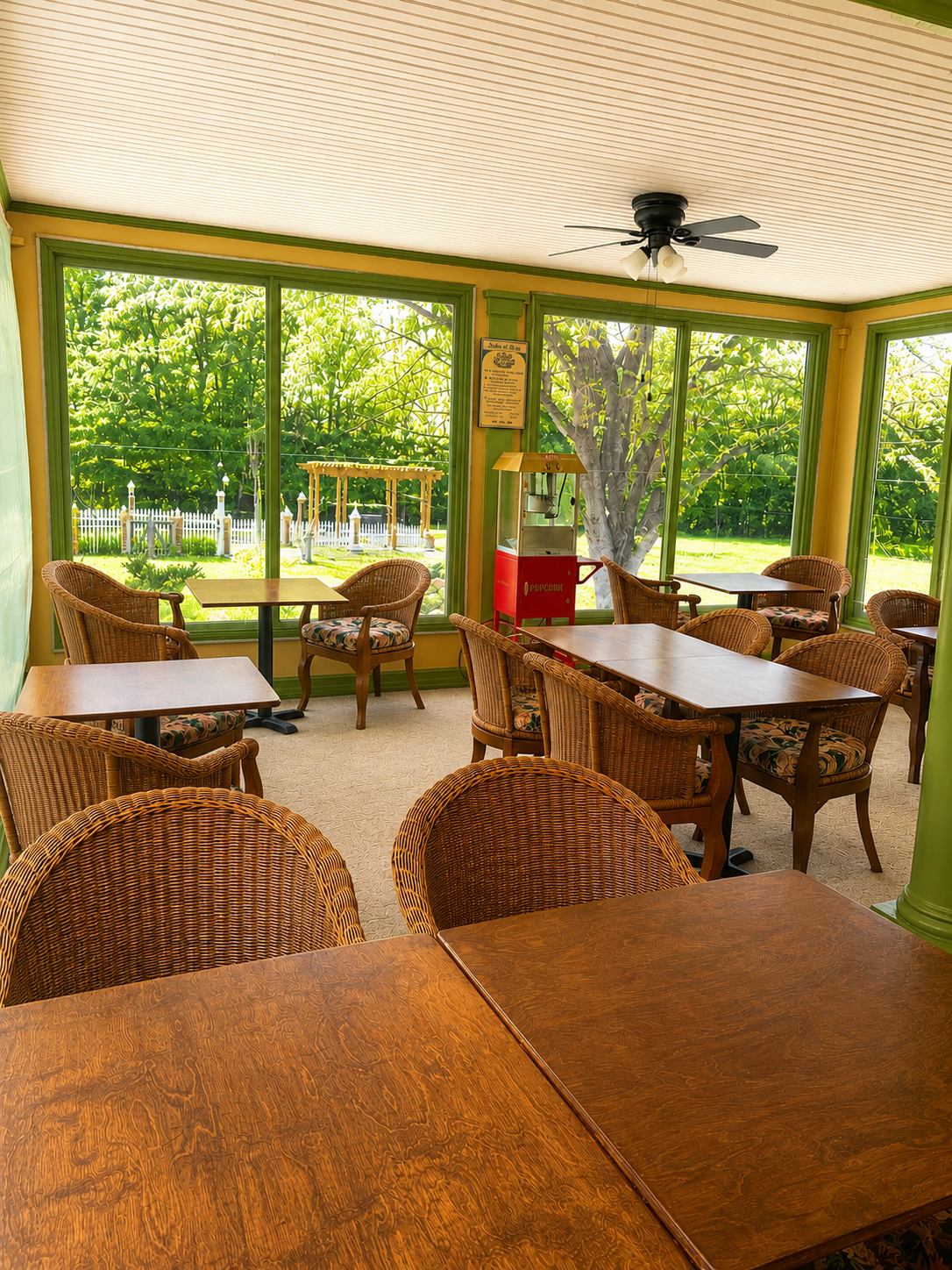 Veranda at Inn at Lake Joseph during a Catskills getaway