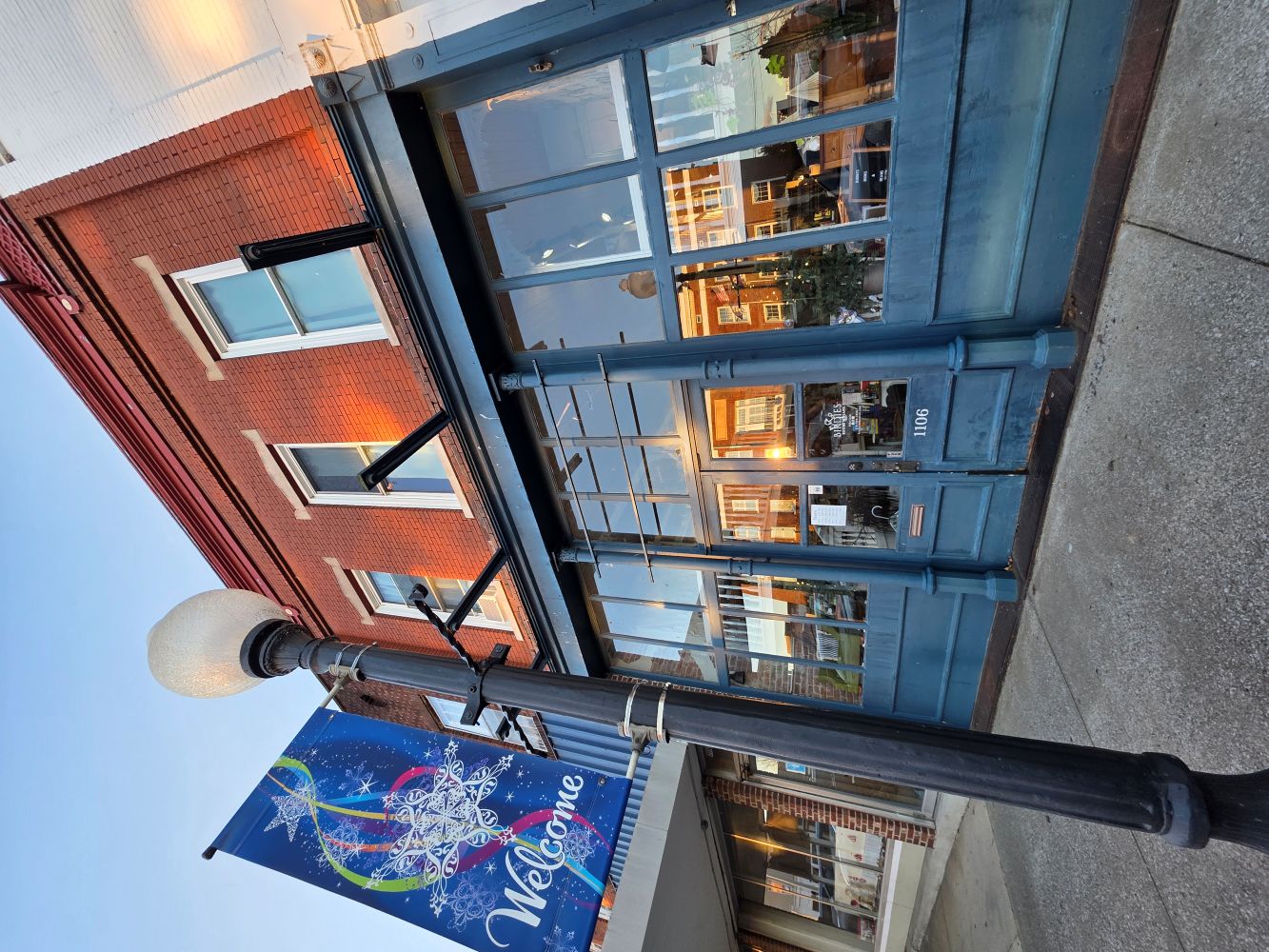 front of bookstore
