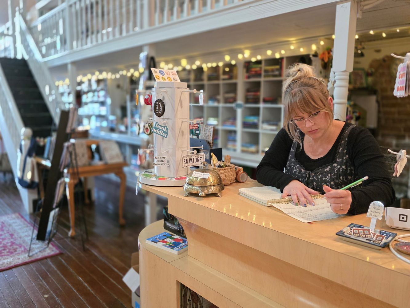 clerk at counter