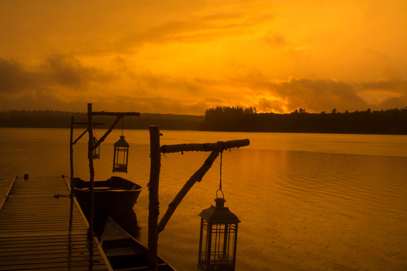 Sunset On Tripp Lake