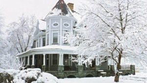 Whistling Swan Inn under a blanket of snow
